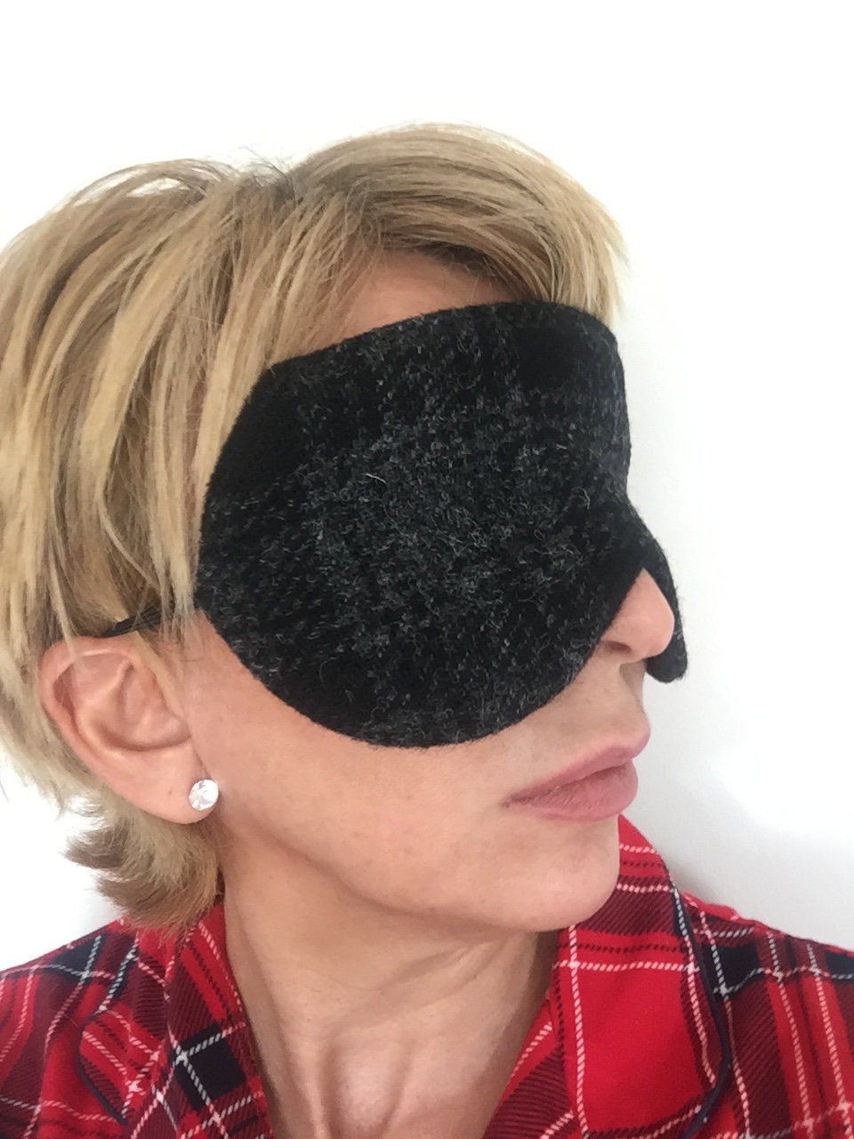 Harris Tweed Eye Mask Sleep Travel Made in Scotland Man Gift Woman Relax von Etsy - Scotswhahae