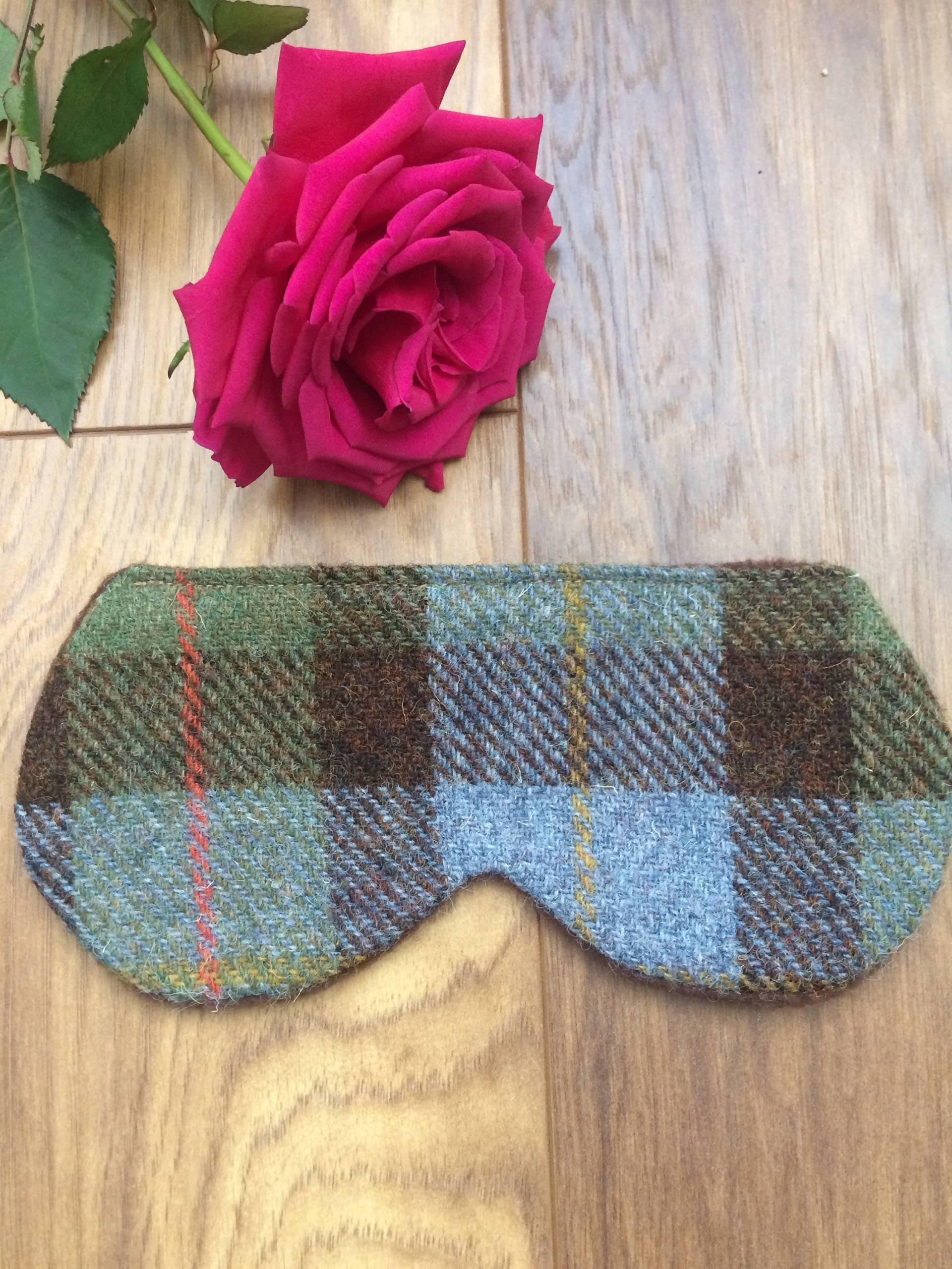 Harris Tweed Eye Mask Sleep Travel Made in Scotland Man Gift Woman Relax von Etsy - Scotswhahae