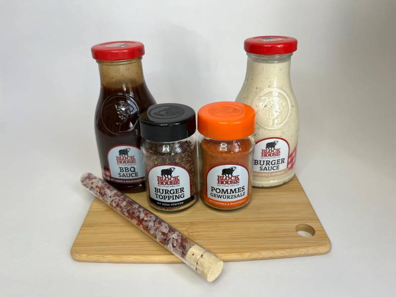 Block House Bbq Gift Box | Sauce Burger & Seasoning Geschenken Warming Birthday Idea von Etsy - ScottsBoxShop