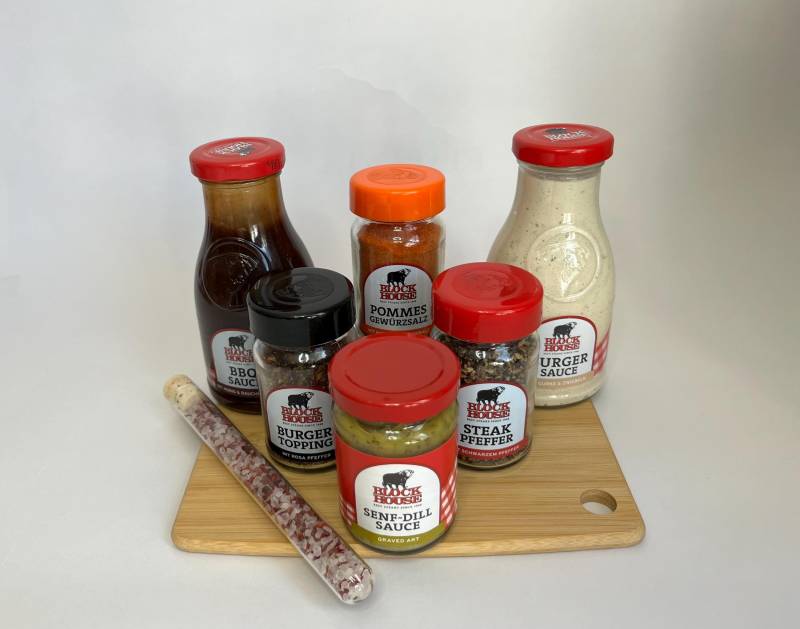 Block House Gift Box | Bbq Sauce Birthday Warming Giftpicnic Set Camping Barbecue von Etsy - ScottsBoxShop