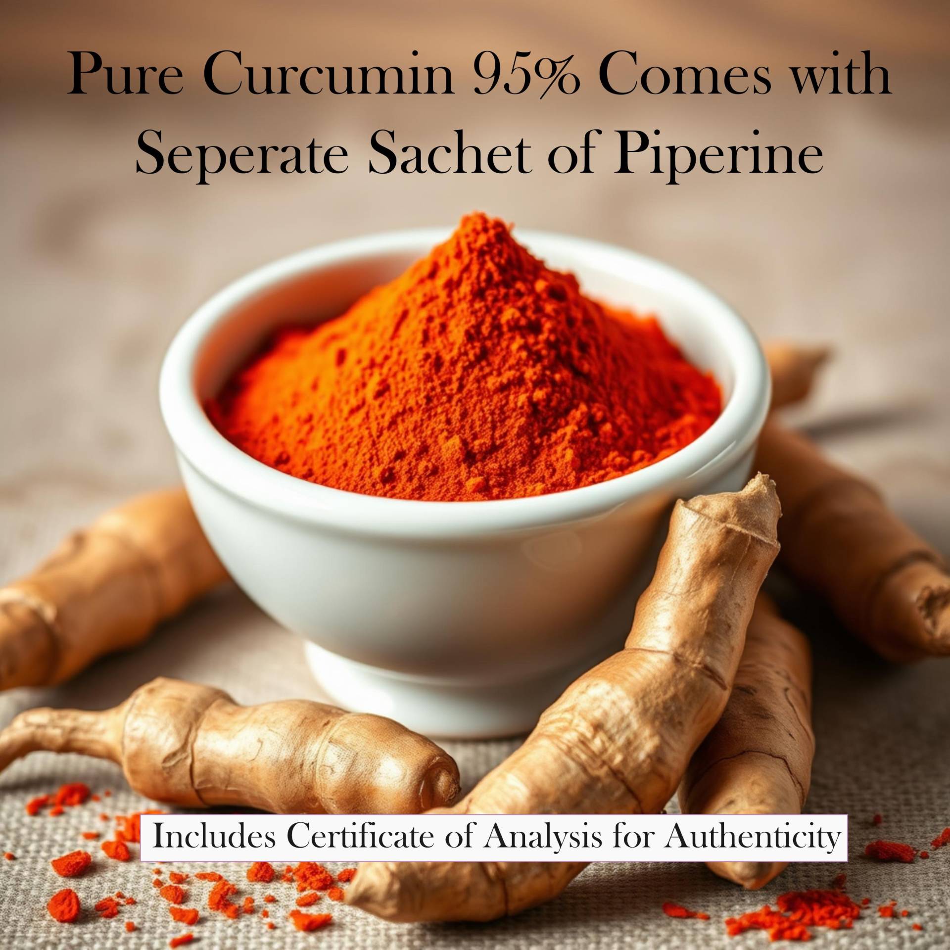 95% Reines Kurkuma-Curcumin-Extrakt-Pulver Laborgetestet, Coa Verifiziert von Etsy - ScriptsOfNature