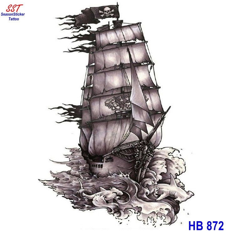 Piratenschiff Boot Koi Fisch & Lotus Blume Temporäre Körper Taille Arm Wasserdichte Kunst Tattoos Thbseries Piratenschiff Boot Koi Fisch & Lotus Blume Temporäre Körper Taille Arm Wasserdichte Kunst Tattoos Thbseries von Etsy - SeasonSticker
