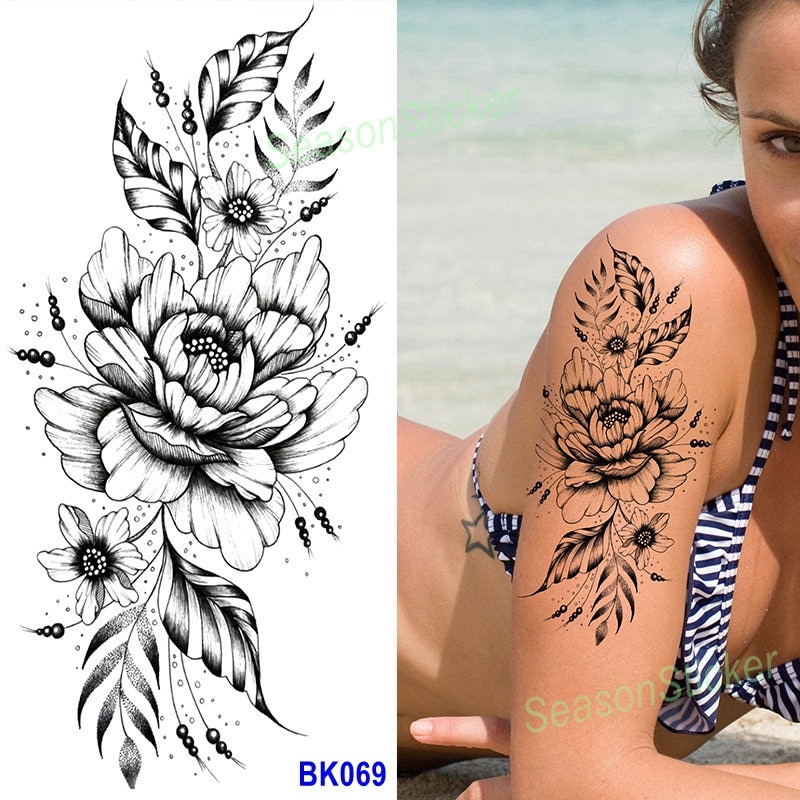 Sonnenblume Tattoo Rose Schwarz Skizze Blume Libelle Abstrakte Grafik Figur Pistole Körper Taille Arm Hals Temporäre Kunst Tattoos Bkseries Sonnenblume Tattoo Rose Schwarz Skizze Blume Libelle Abstrakte Grafik Figur Pistole Körper Taille Arm Hals Temporäre Kunst Tattoos Bkseries von Etsy - SeasonSticker