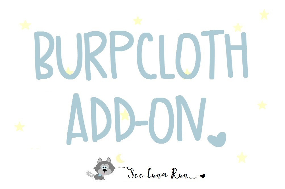 Passendes Spucktuch Add-On Passendes Spucktuch Add-On von Etsy - SeeLunaRun