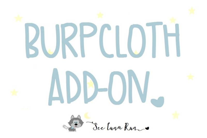 Passendes Spucktuch Add-On von Etsy - SeeLunaRun