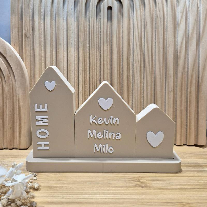 Geschenk Einweihung Richtfest Zuhause | Häuser Häuserleiste Personalisiert Geburtstag Home Familie von Etsy - SeelenPrints