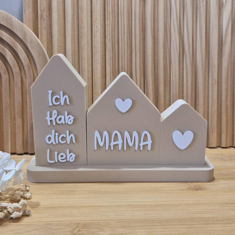 Geschenk Mama | Danke Muttertag Geburtstag Deko Häuser von Etsy - SeelenPrints