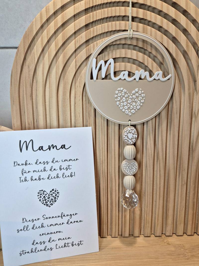 Geschenk Muttertag | Danke Mama Geburtstag Sonnenfänger Glücksbringer von Etsy - SeelenPrints