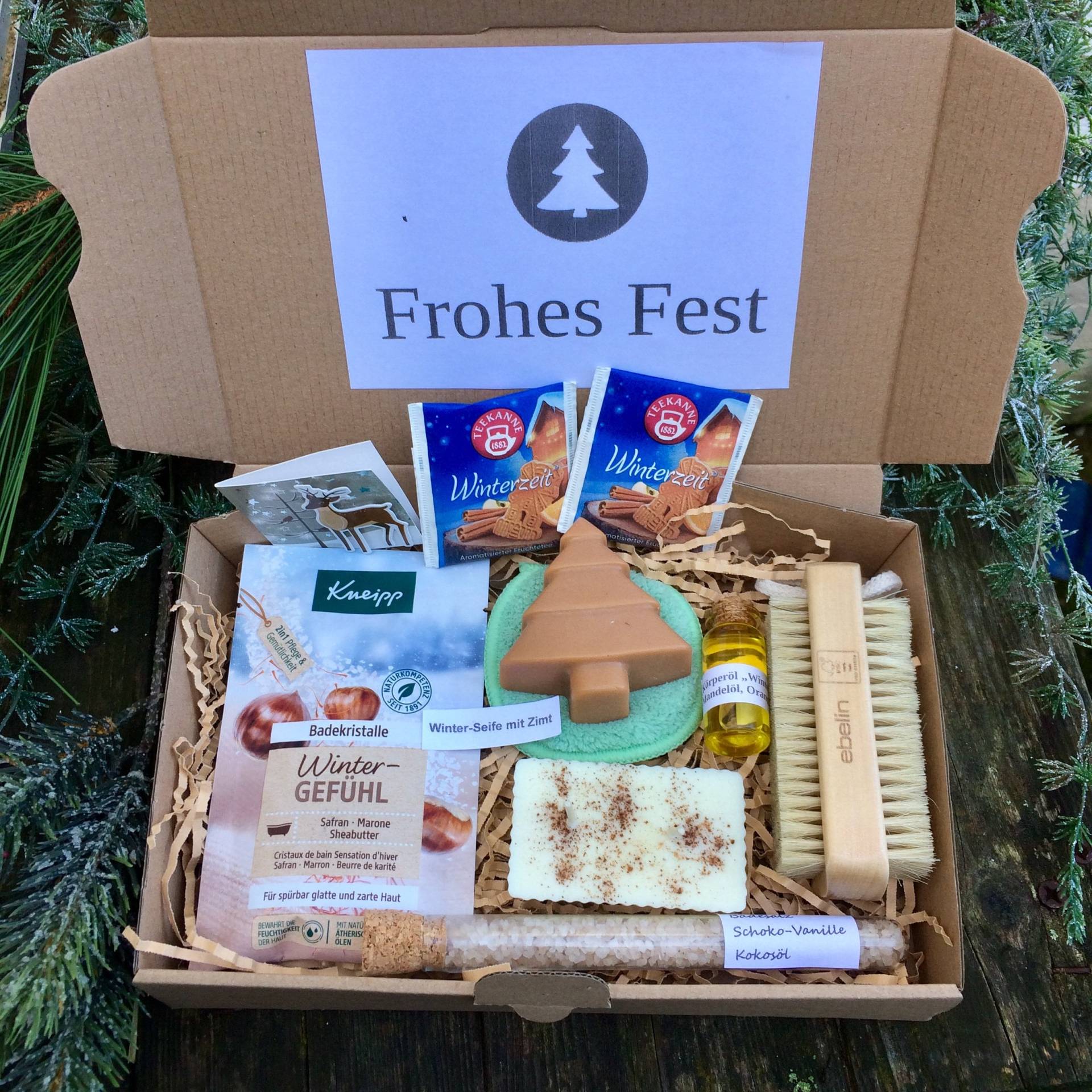 Geschenk Box Weihnachten , Verwöhnbox, Geschenkset, Frohe Weihnachten, Spa von Etsy - SeelenZeit