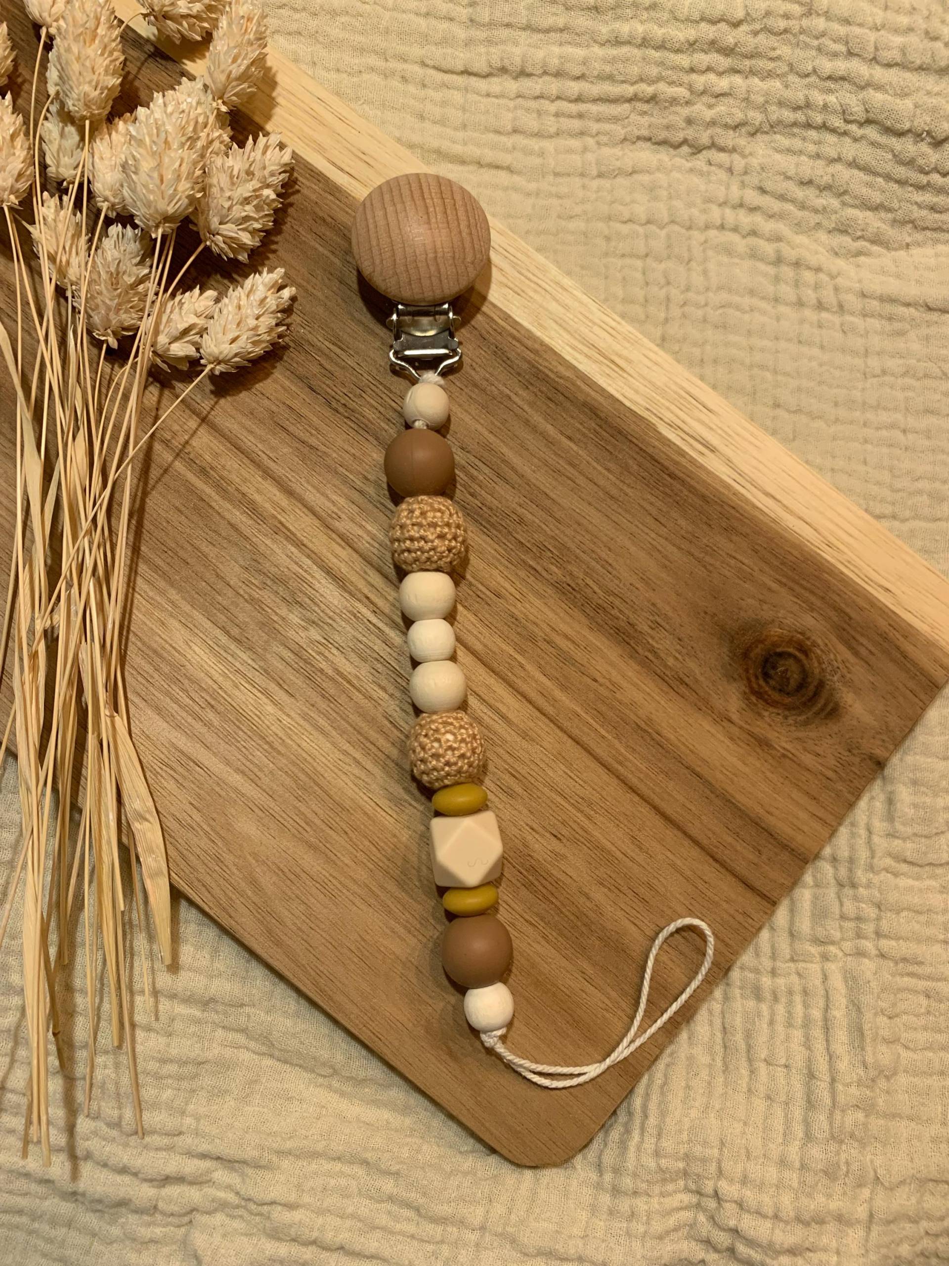 Schnullerkette Braun Schnullerkette Braun von Etsy - Segenskinder