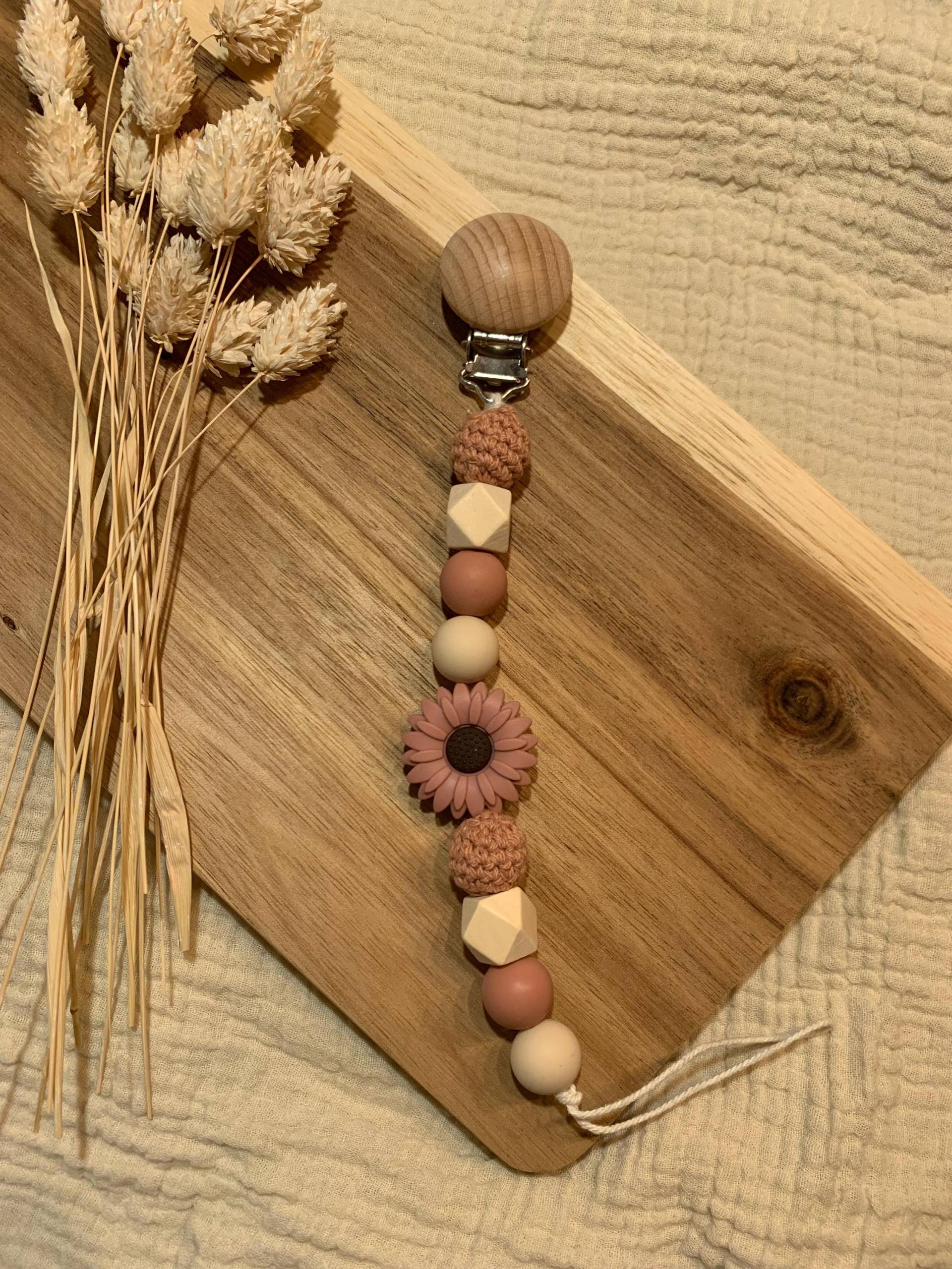 Schnullerkette Mit Blume Schnullerkette Mit Blume von Etsy - Segenskinder
