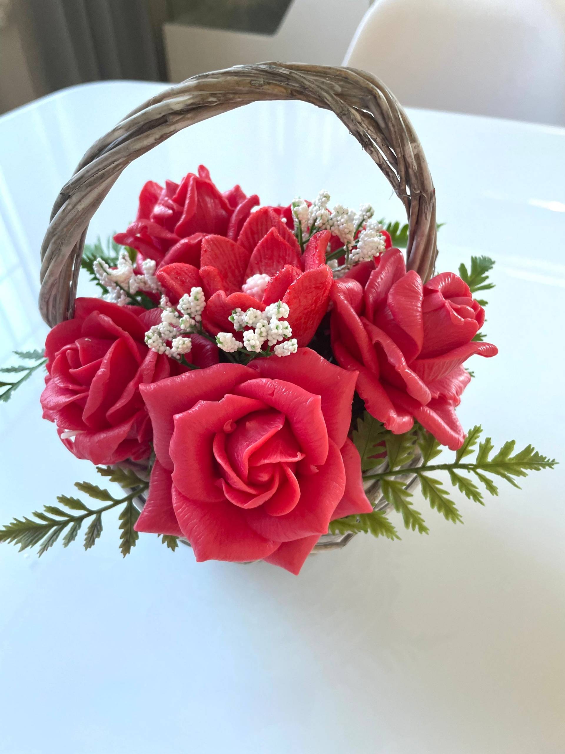 Ein Schönen Blumenstrauß Aus Seifenblumen, Mit Verzauberten Duft in Einem Körbchen Ein Schönen Blumenstrauß Aus Seifenblumen, Mit Verzauberten Duft in Einem Körbchen von Etsy - SeifenfeeCo