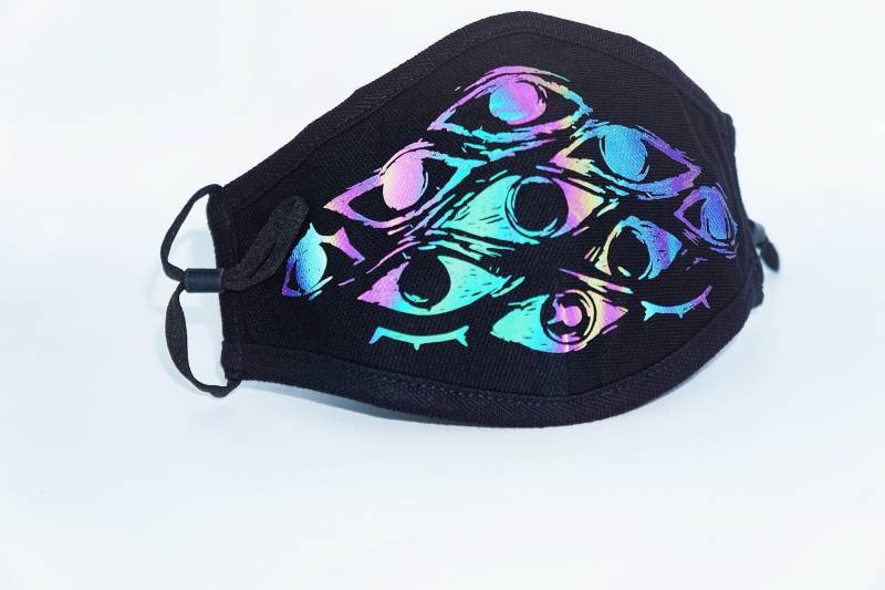 Glowing Eye Gesichtsmaske Reflektierende/Im Dunkeln Leuchtende Baumwollmaske von Etsy - SekaiArt