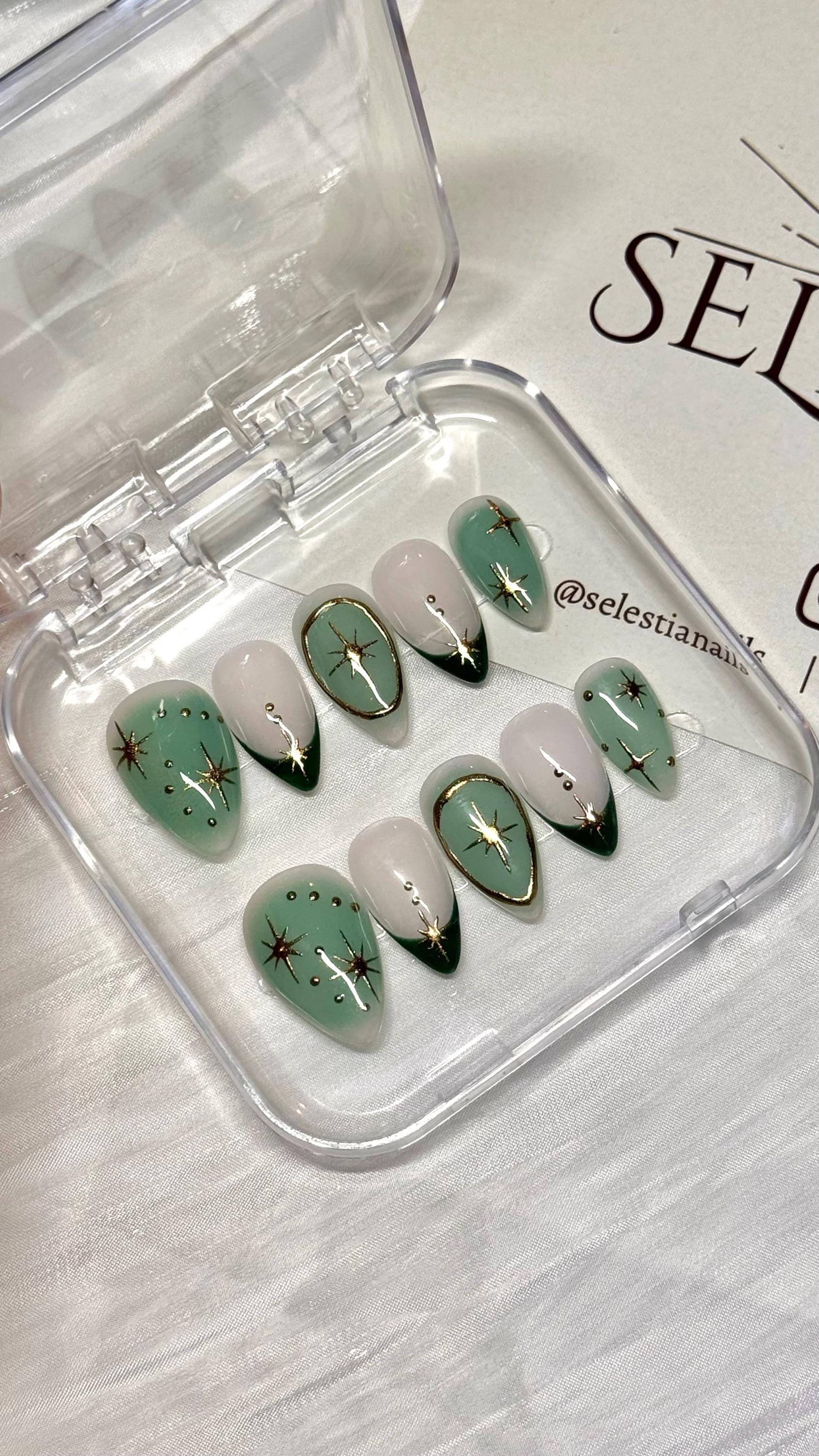 Viridis Stella | Press On Nails von Etsy - SelestiaCo