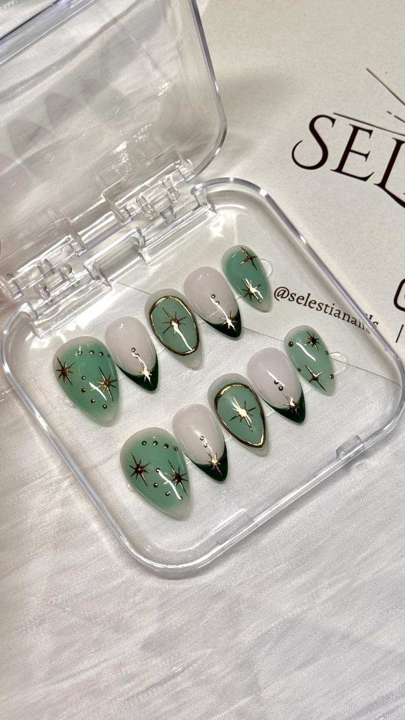 Viridis Stella | Press On Nails von Etsy - SelestiaCo