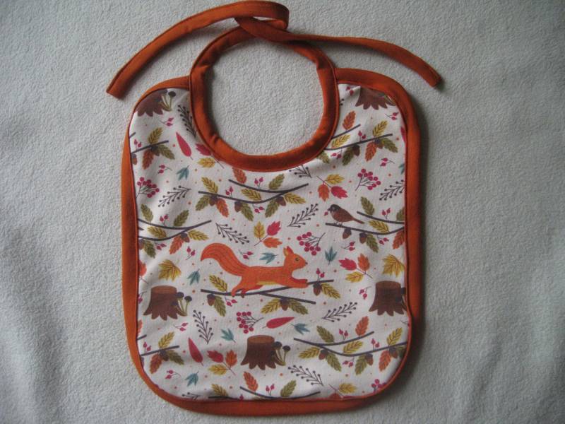 Bio Baby Lätzchen Eichhörnchen, Frottee Rückseite, Latz, Kinder von Etsy - Sembini