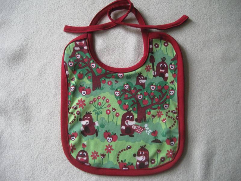 Bio Baby Lätzchen Maulwurf, Frottee Rückseite, Kinder, Latz von Etsy - Sembini