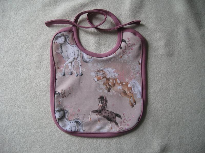 Bio Baby Lätzchen Pferde, Frottee Rückseite, Latz, Kinder von Etsy - Sembini