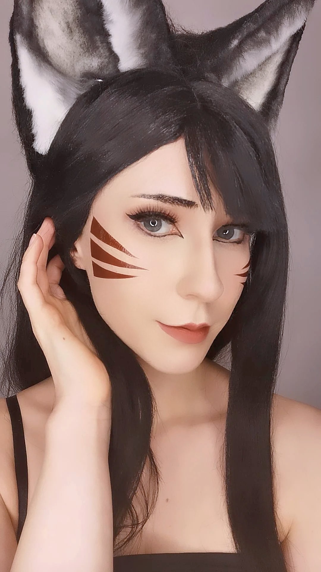 Classic Ahri Cosplay Stripes Face Tattoo Brown Lol League Of Legends Classic Ahri Cosplay Stripes Face Tattoo Brown Lol League Of Legends von Etsy - Seraphfyr