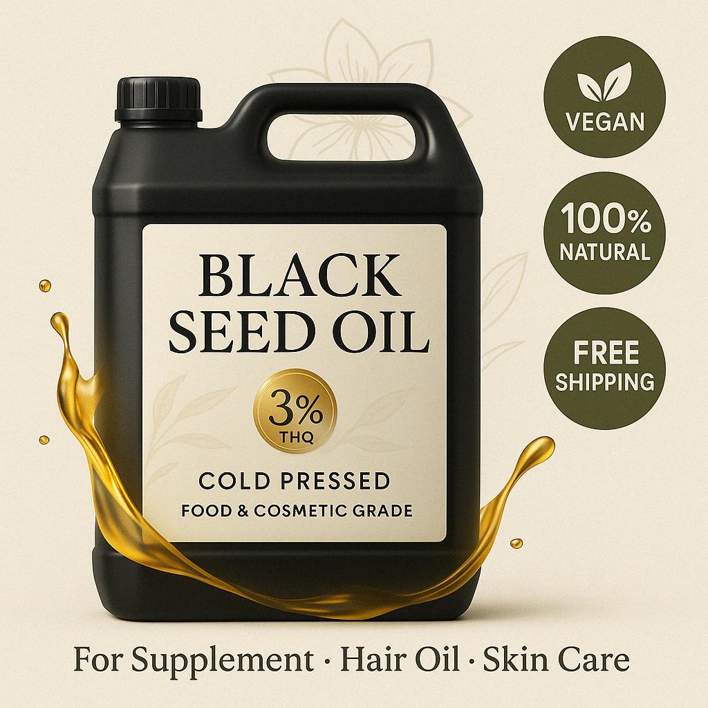 Schwarzkümmelöl 5L - Kaltgepresst | 3% Thymochinon Lebensmittel & Kosmetikqualität Vegan Ergänzung, Haaröl Großpackung Schwarzkümmelöl 5L - Kaltgepresst | 3% Thymochinon Lebensmittel & Kosmetikqualität Vegan Ergänzung, Haaröl Großpackung von Etsy - SevimLLC