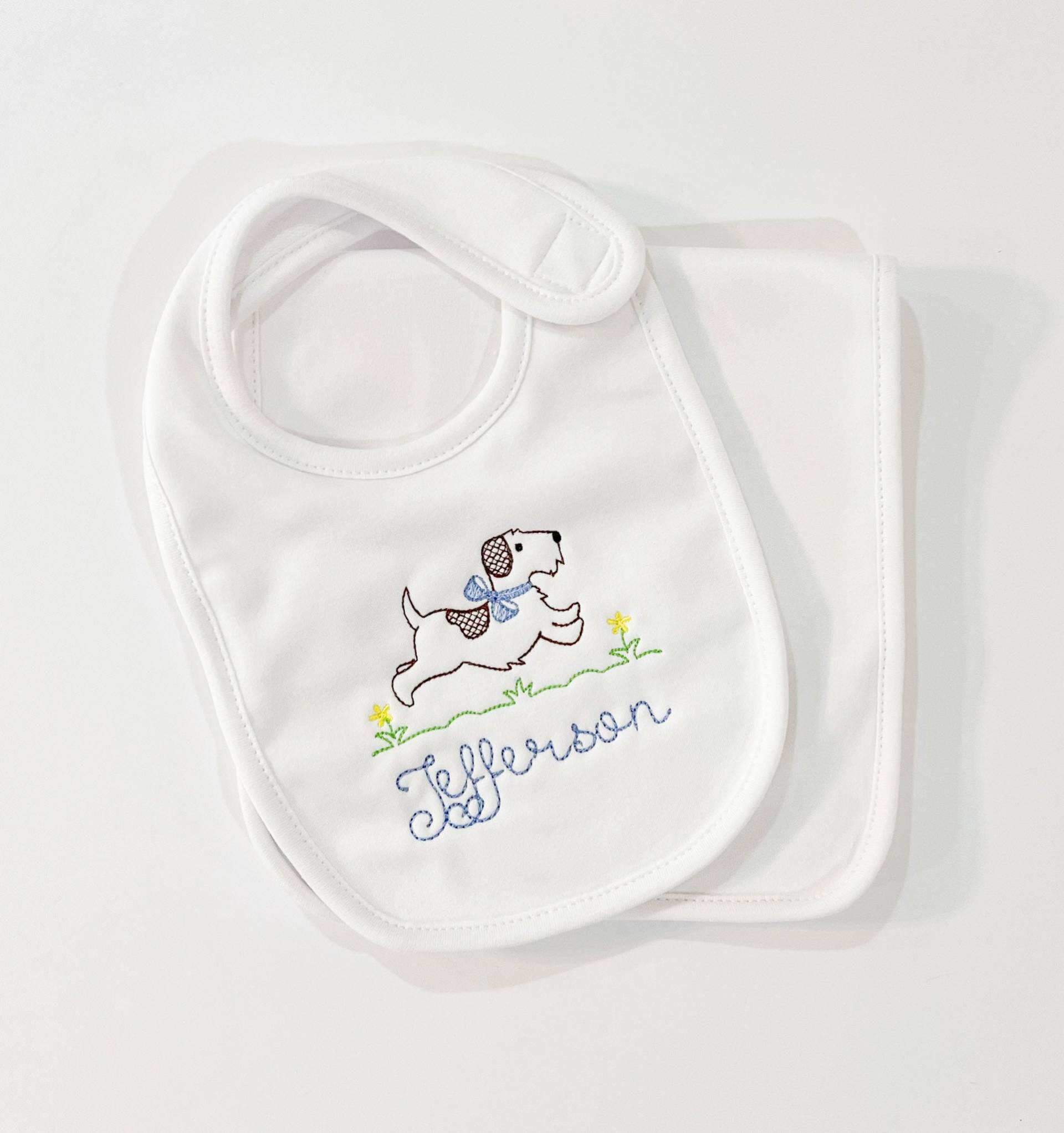 Personalisierte Lätzchen Und Spucktuch Set | Besticktes Monogramm Welpen Dusche Geschenk Personalisierte Lätzchen Und Spucktuch Set | Besticktes Monogramm Welpen Dusche Geschenk von Etsy - SewAmeliaIsland