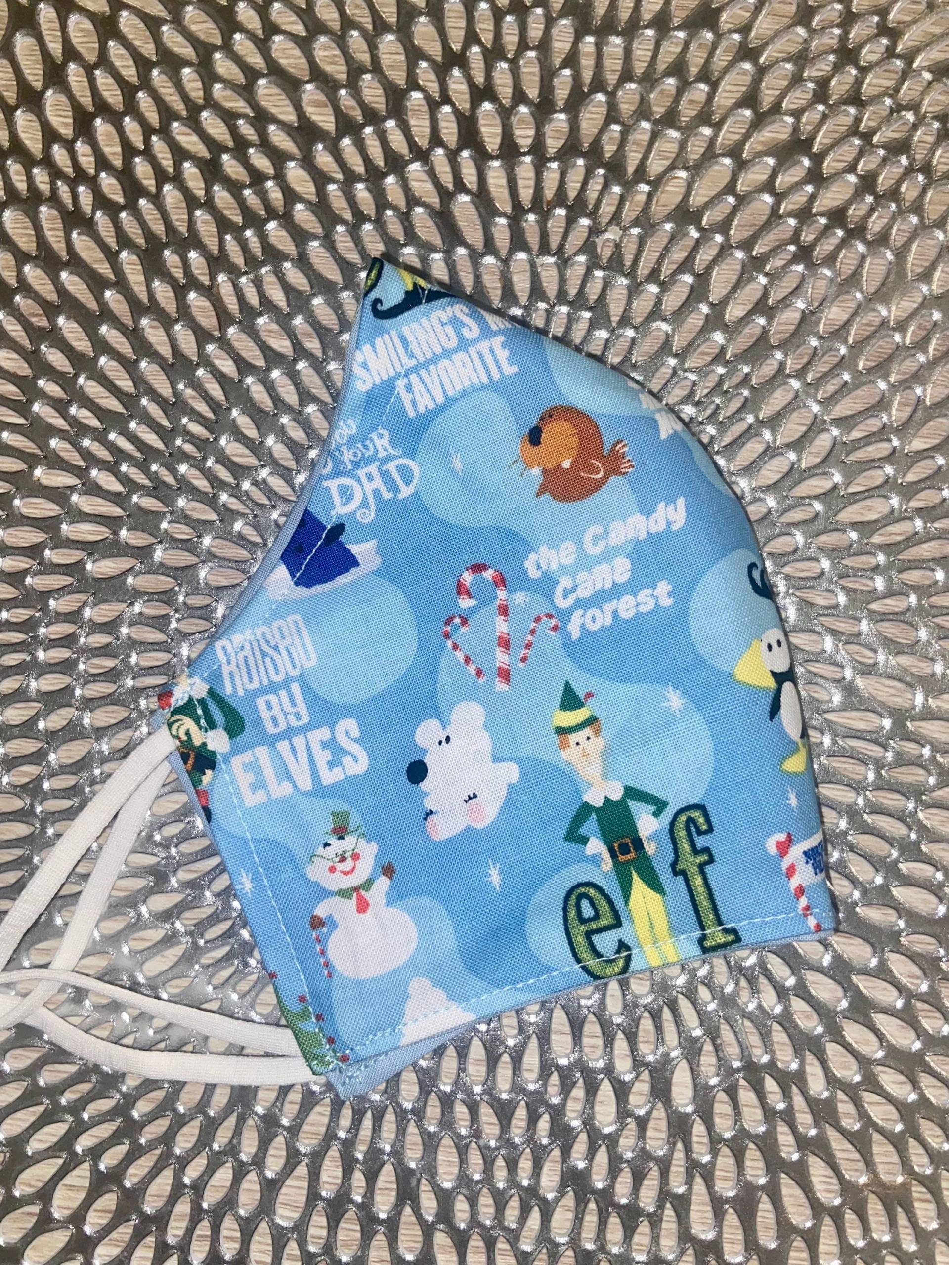 Elfe Weihnachten Gesichtsmaske Gesichtsbedeckung Elfe Weihnachten Gesichtsmaske Gesichtsbedeckung von Etsy - SewFlyDesignsCo