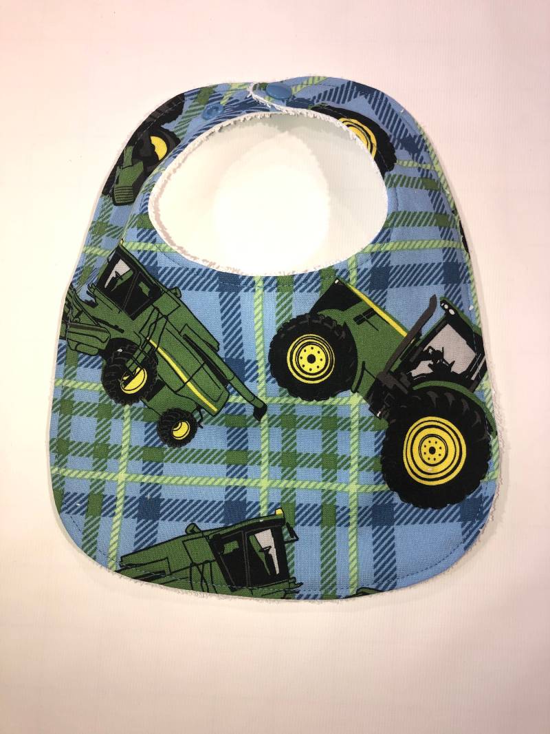 Blau Kariertes Traktor Lätzchen - Kleinkind Oder von Etsy - SewXcited
