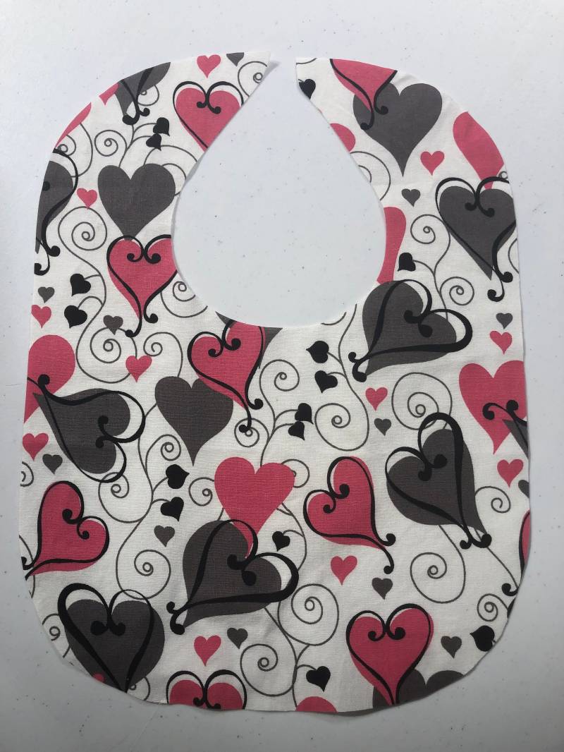 Pink & Grey Hearts Lätzchen - Kleinkind Oder von Etsy - SewXcited