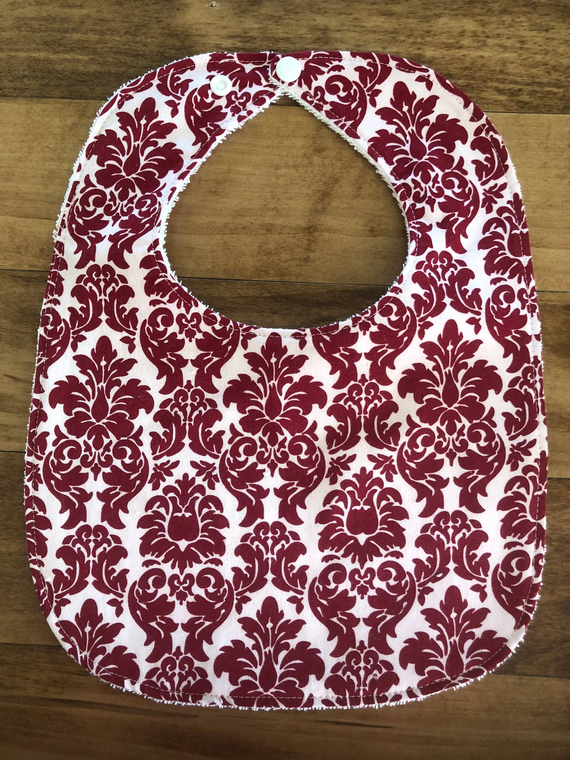 Rotes Damast Lätzchen - Kleinkind Oder von Etsy - SewXcited