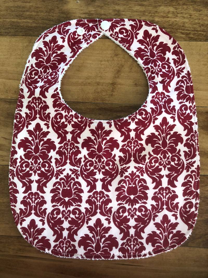 Rotes Damast Lätzchen - Kleinkind Oder von Etsy - SewXcited