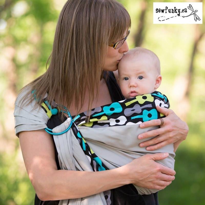 Sewfunky Designer Verstellbare Baby Trage Ring Sling Groovy Gitarre Auf Wolke Grau Bio Baumwolle Twill Sewfunky Designer Verstellbare Baby Trage Ring Sling Groovy Gitarre Auf Wolke Grau Bio Baumwolle Twill von Etsy - Sewfunky