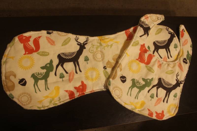 Bräunen Sie Unisex Wald Tiere Lätzchen Und Rülpsen Tuch Satz von Etsy - Sewmanydeals
