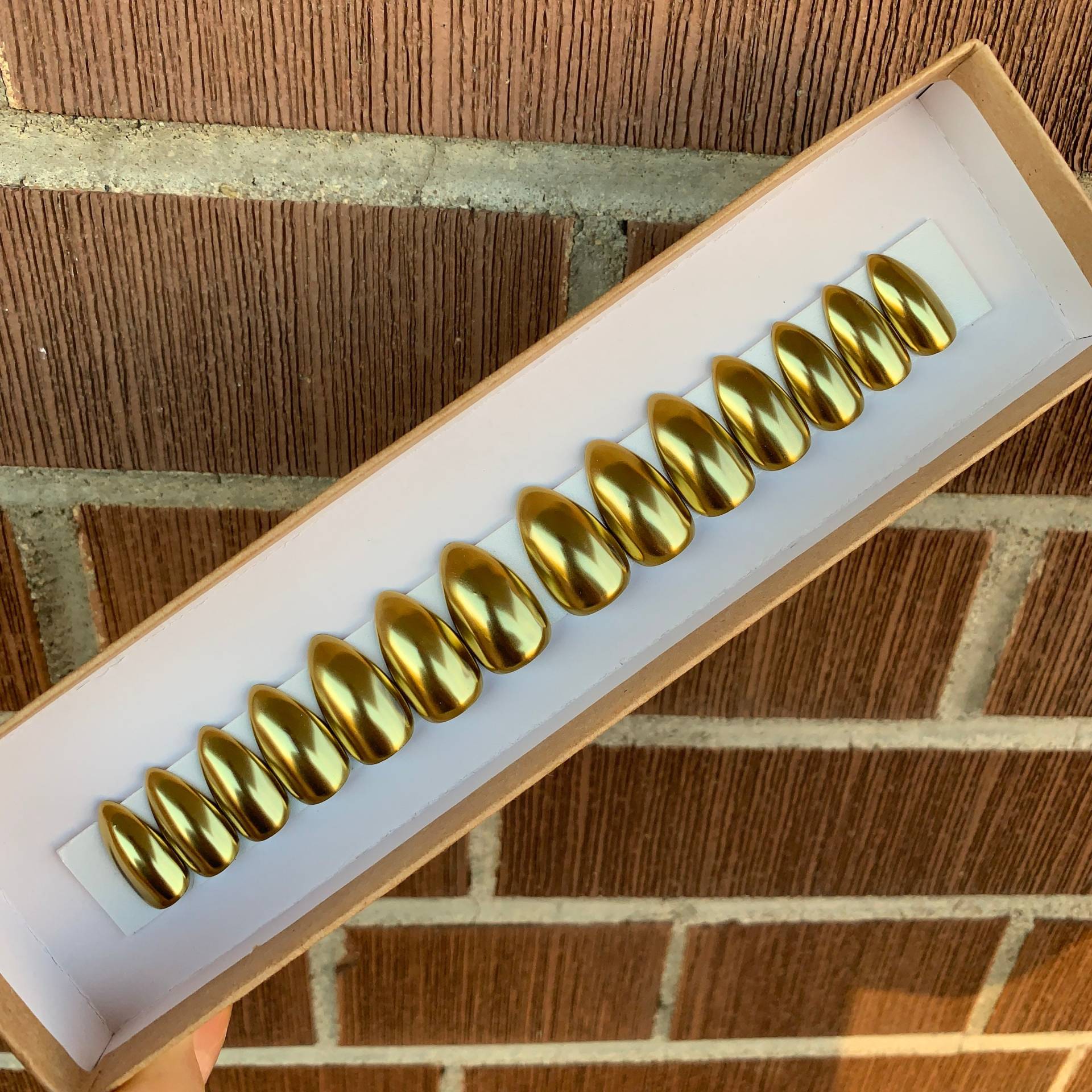 Gold Chrom Drücken Sie Auf Die Nägel Gold Chrom Drücken Sie Auf Die Nägel von Etsy - ShadyClawsbyDevon