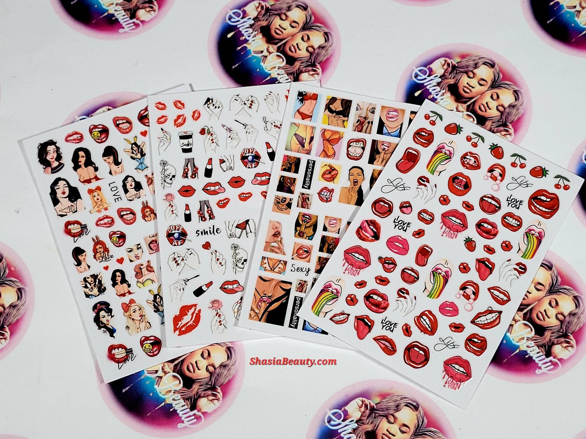 4 Stück ~ Valentin Baddie Nagel Aufkleber Bundle1 4 Stück ~ Valentin Baddie Nagel Aufkleber Bundle1 von Etsy - ShasiaBeauty