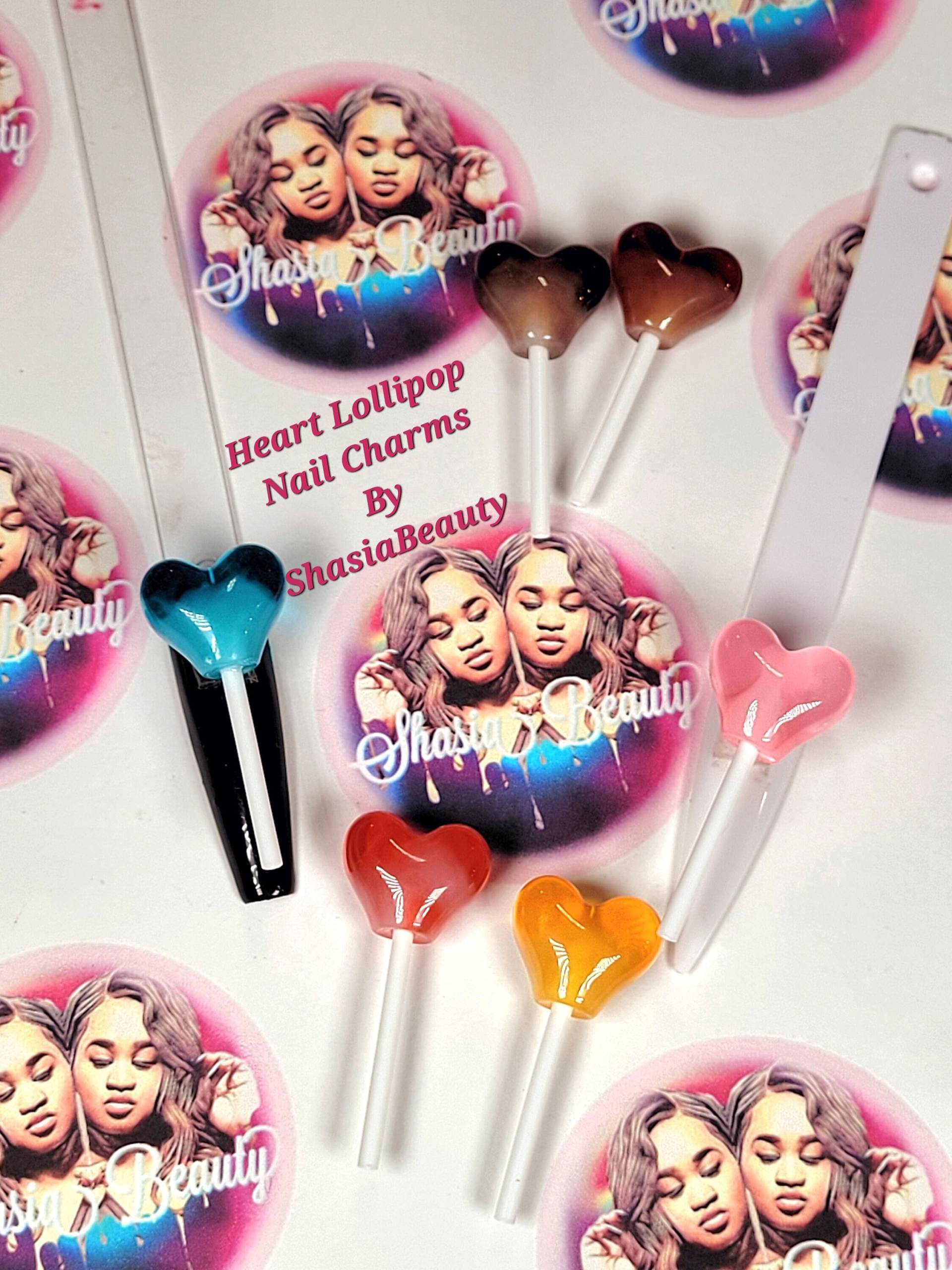 Großer Herz Lollipop Nagel Anhänger| Baddie Nägel | Kawaii Valentinstag Charms Großer Herz Lollipop Nagel Anhänger| Baddie Nägel | Kawaii Valentinstag Charms von Etsy - ShasiaBeauty