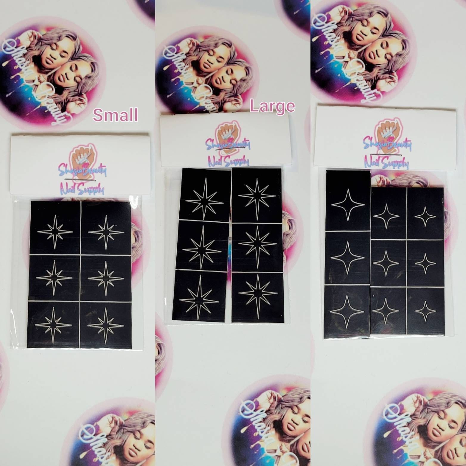 Twinkle Star Nagel Schablonen 6 Stück Oder 9 Twinkle Star Nagel Schablonen 6 Stück Oder 9 von Etsy - ShasiaBeauty
