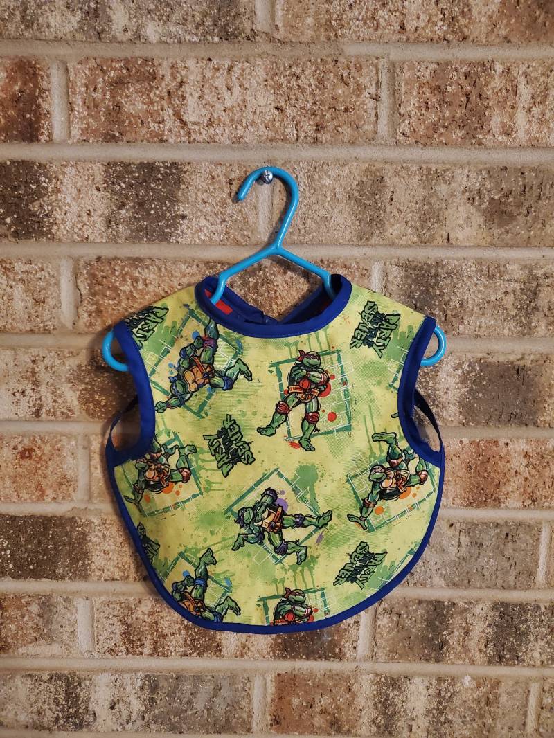 Bereit Zum Versand Tmnt Lätzchen Schürze, Kleinkind Lätzchen, Handwerk Bleiben Put Shirt Saver von Etsy - ShaysStore