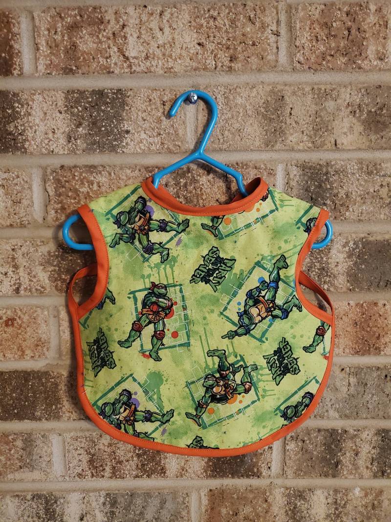 Bereit Zum Versand Tmnt Lätzchen Schürze, Kleinkind Lätzchen, Handwerk Bleiben Put Shirt Saver von Etsy - ShaysStore