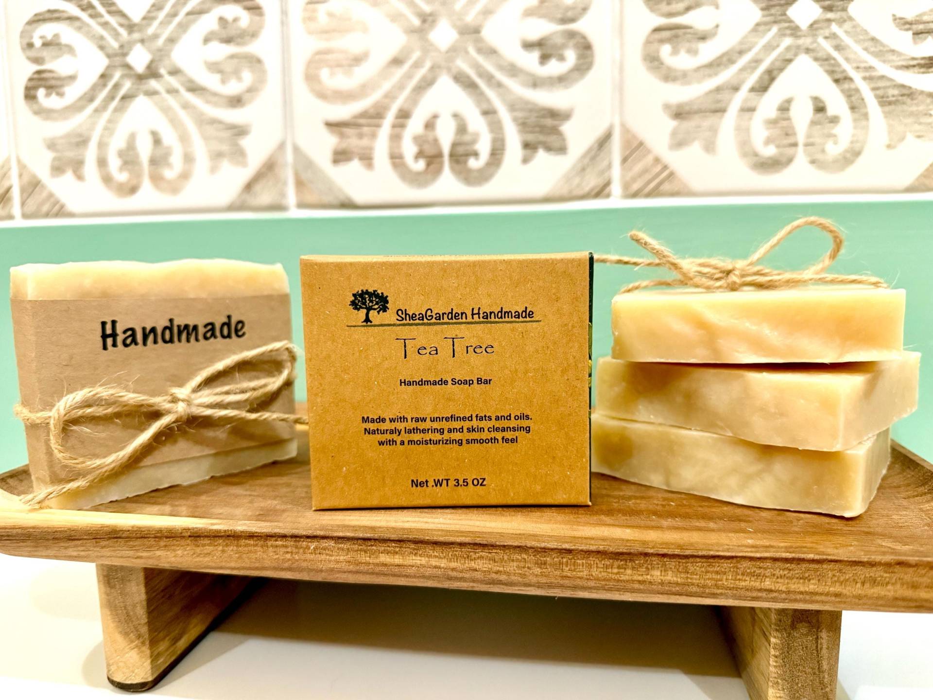 Teebaum-Seife Handgemacht, Ganz Natürlich Für Ekzeme Und Empfindliche Haut von Etsy - SheaSoapGarden
