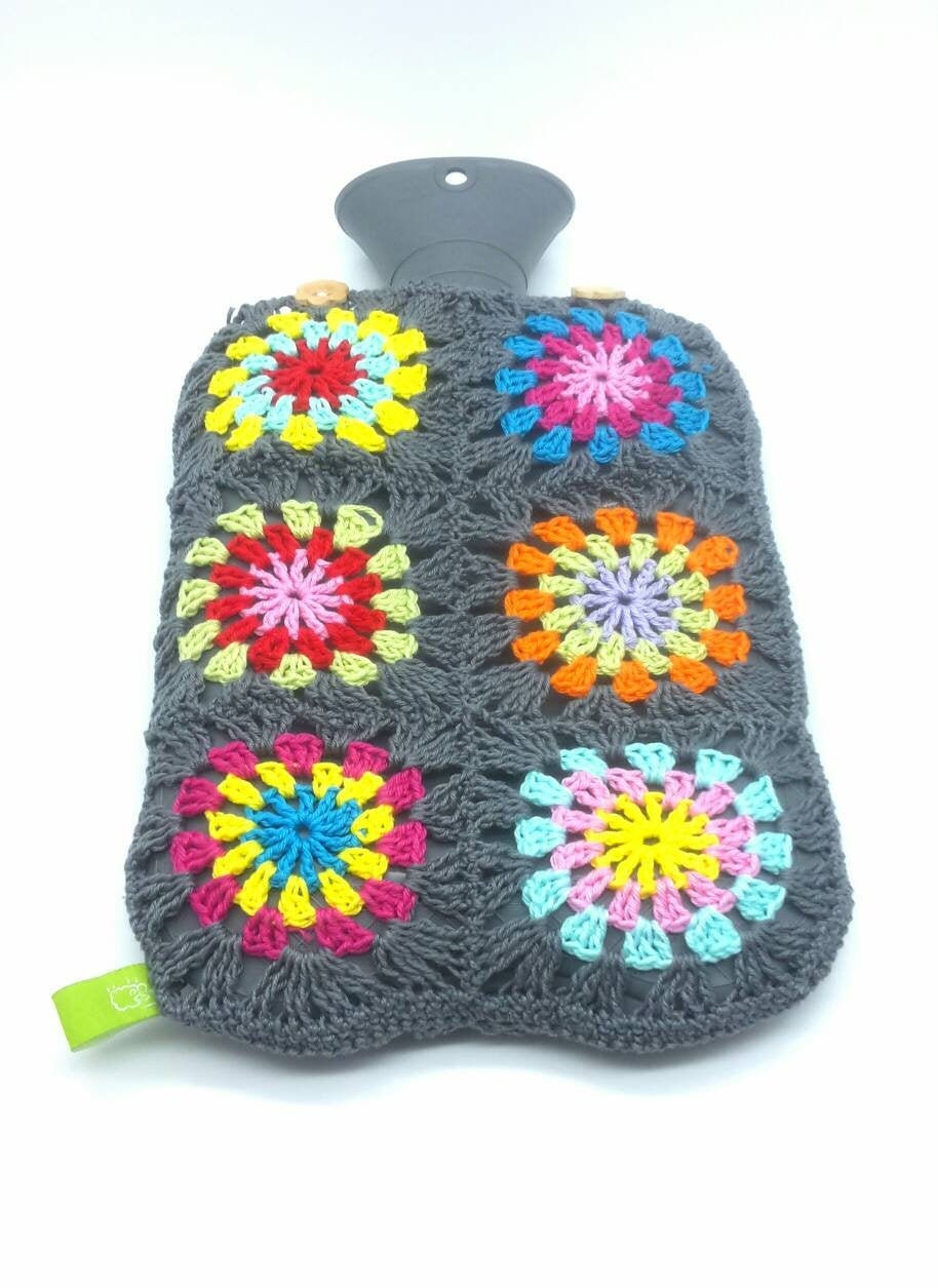 Wärmflaschenbezug, Wärmflaschenhülle, Gehäkelt, 100% Baumwolle, Grau Oder Weiß, Geschenk, Weihnachten, Geburtstag von Etsy - SheeptoshopDesigns
