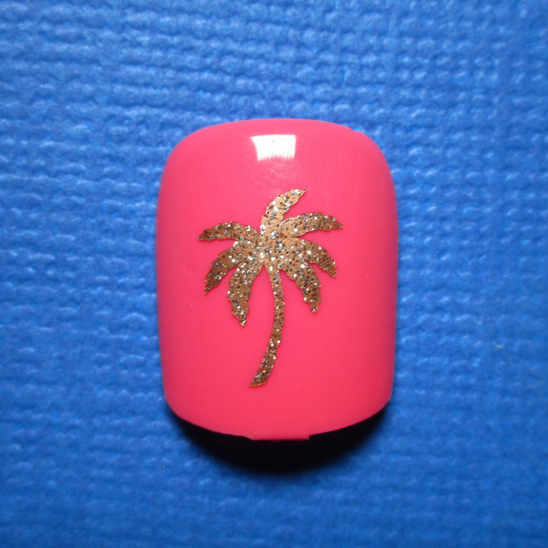 Gold Glitter Palm Tree Nagel Abziehbilder, Urlaubs Nail Art von Etsy - ShellsVinylDecals