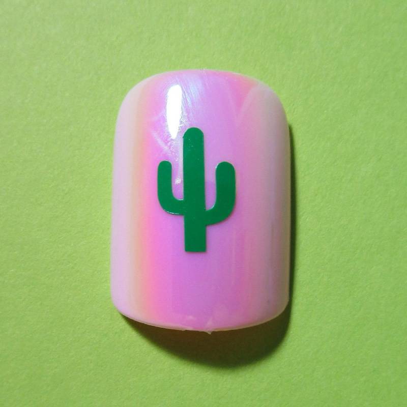 Kaktus Nagel Aufkleber, Kleine Nagelkunst, Sukkulenten Geschenk, Abziehbilder von Etsy - ShellsVinylDecals