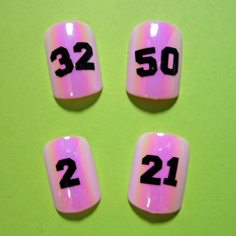 Nummer Nagel Abziehbild, Aufkleber, Kunst, Trikot Fußballnummern von Etsy - ShellsVinylDecals