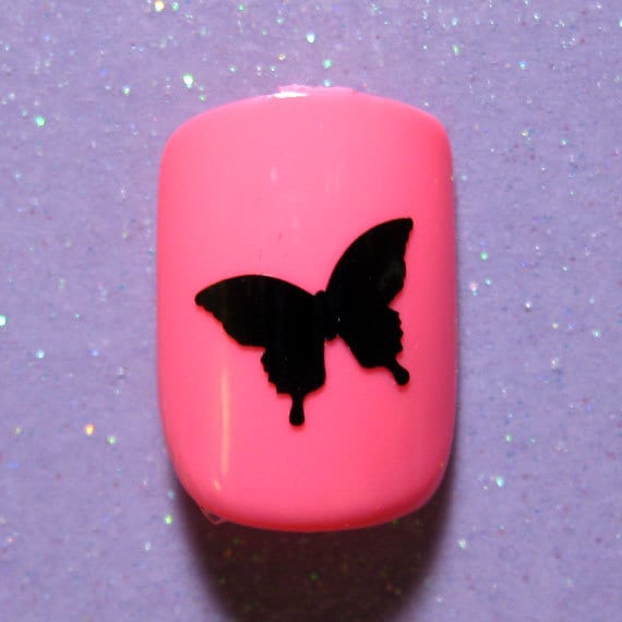 Schmetterling Nagel Aufkleber, Nail Art, Schmetterlinge Art Aufkleber von Etsy - ShellsVinylDecals