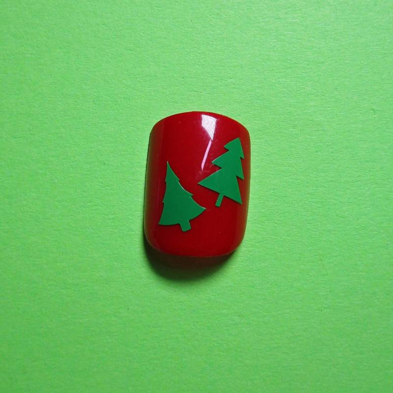 Winter Nägel, Weihnachtsbaum Nagel Aufkleber, Weihnachten Nail Art, Abziehbilder, Art von Etsy - ShellsVinylDecals