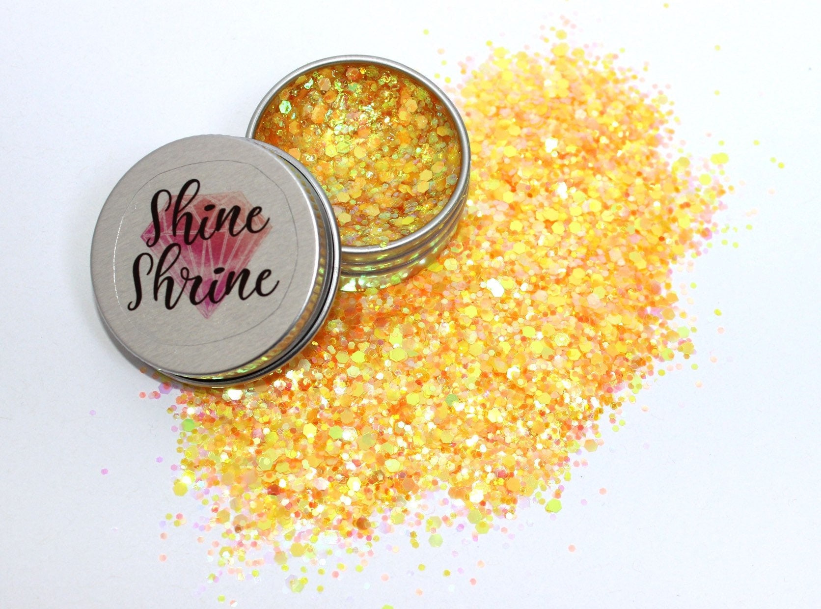 Happy Festival Glitter Gel Mit Groben Und Feinen Gelben Funken Chunky Für Gesicht, Körper Haare Lang Anhaltende, Gebrauchsfertiges Aloe Happy Festival Glitter Gel Mit Groben Und Feinen Gelben Funken Chunky Für Gesicht, Körper Haare Lang Anhaltende, Gebrauchsfertiges Aloe von Etsy - ShineShrineGlitter