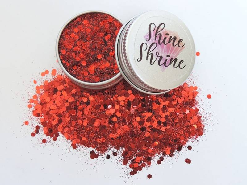 Heartbreaker Festival Glitter-Gel Mit Tiefrotem Chunky Und Feinem Funkeln Glitter Für Gesicht Körperhaar Lang Anhaltende, Gebrauchsfertiges Aloe Gel von Etsy - ShineShrineGlitter