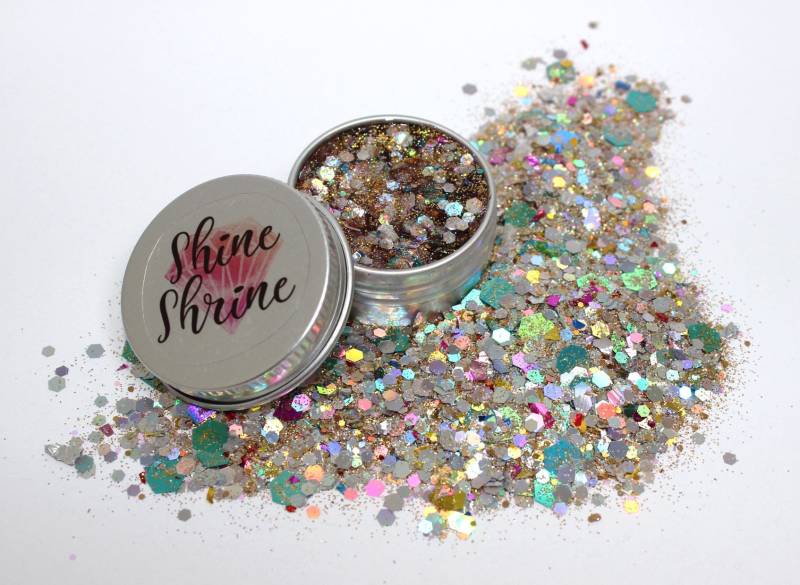 Hidden Gem Festival Glitter Gel Mit Gold, Silber Und Juwel Toned Chunky Für Gesicht, Körper Haare, Lang Anhaltende, Gebrauchsfertiges Aloe von Etsy - ShineShrineGlitter