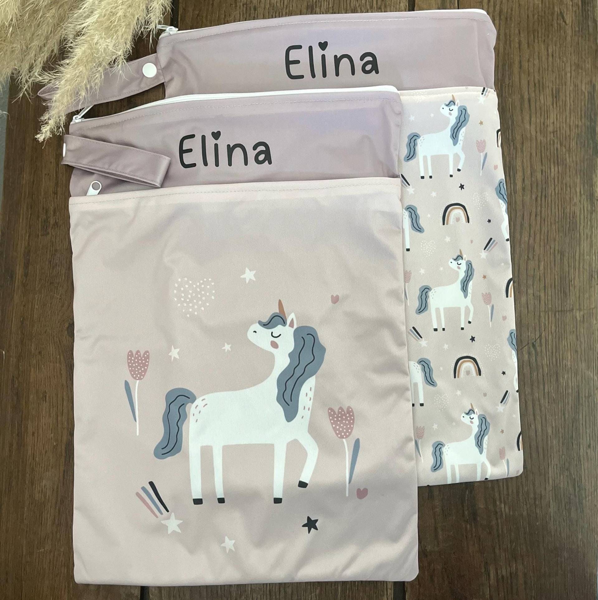 Personalisierte Wetbags Set Für Die Kita, Wetbag 2Er in 30x40cm von Etsy - ShirtyKunst