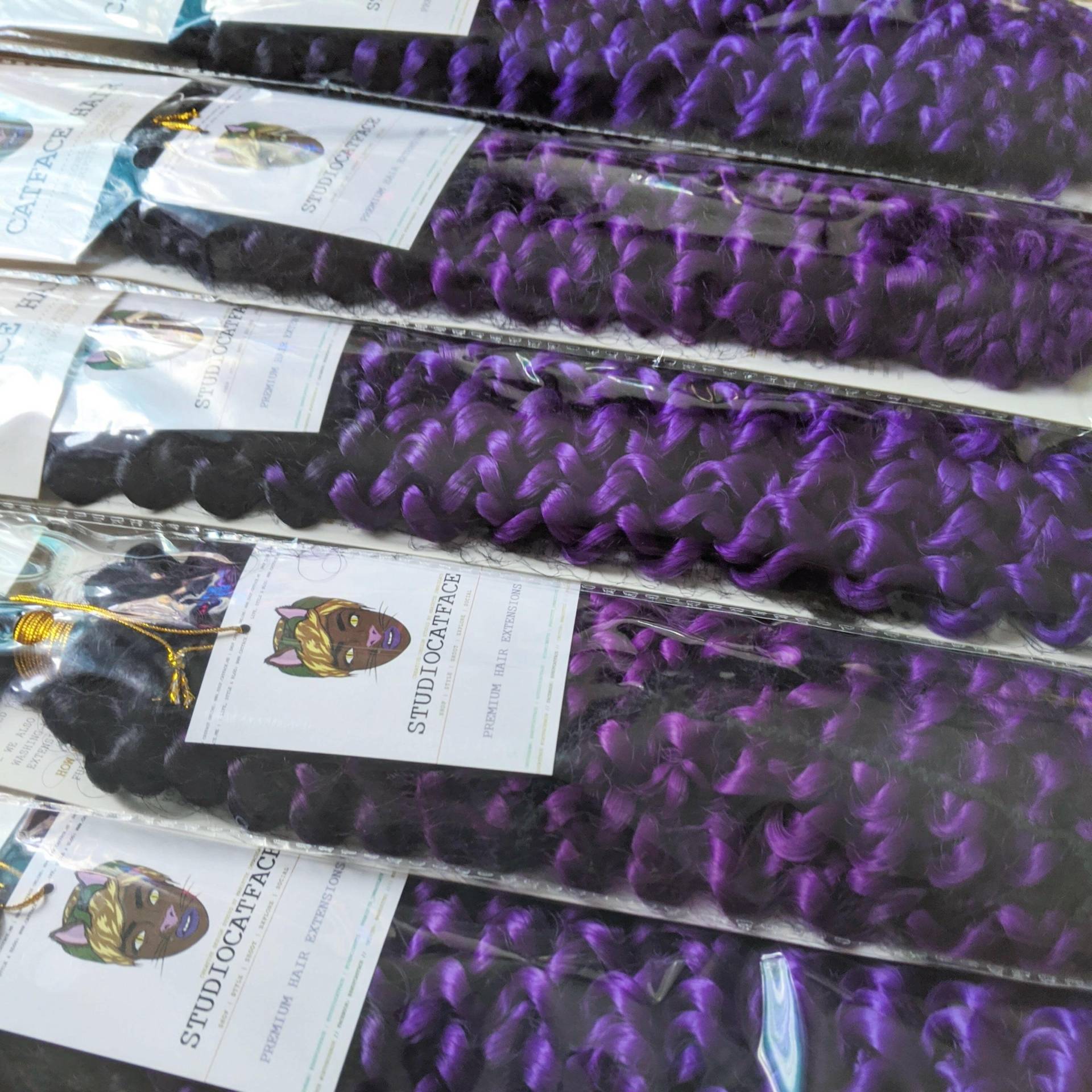 Black Purple Haze Ombre Große Strand Lockiges Haar - Häkeln Zöpfe 20 Zoll Catface Black Purple Haze Ombre Große Strand Lockiges Haar - Häkeln Zöpfe 20 Zoll Catface von Etsy - ShopCatface